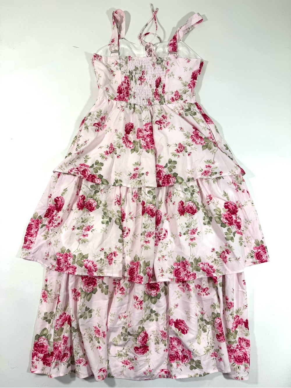 New Scarlet Darkness Midi Floral Dress Tiered - Picture 3 of 7